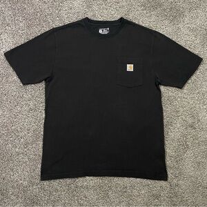 Carhartt K87 Loose Fit Heavyweight Pocket T-Shirt Black Men's Medium M Workwear